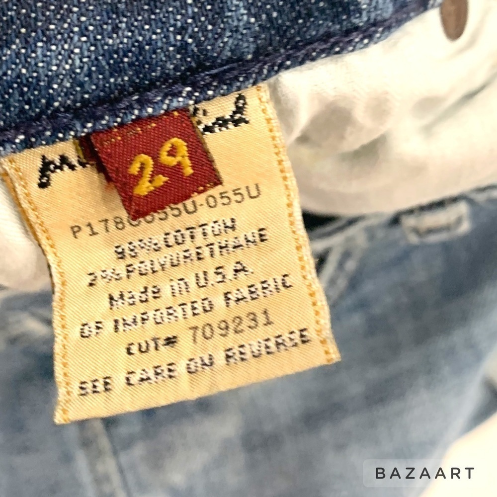 7 For All Mankind Light Wash cropped Bermuda jeans - Picture 7 of 7